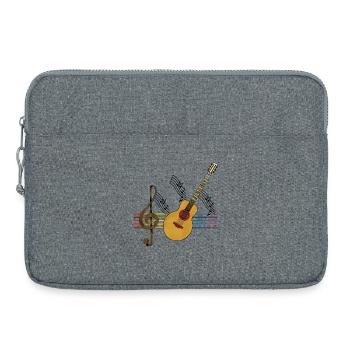 guitare - Sacoche pour ordinateur portable 15 pouces - gris chiné - Devant