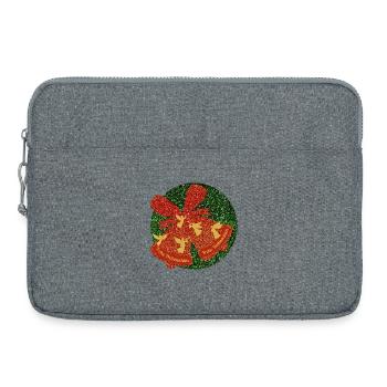 Joyeux Noël Noël Cloche Ange Volant - Sacoche pour ordinateur portable 15 pouces - gris chiné - Devant