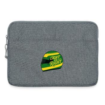 Das Licht hat Recht - Laptoptasche 15" - Grau meliert - Vorne