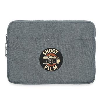 Shoot Film Retro Camera - Laptop bag 15" - heather grey - Front
