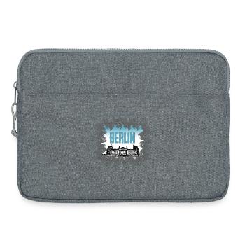 Berlin Skyline Brandenburger Tor - Laptoptasche 15" - Grau meliert - Vorne