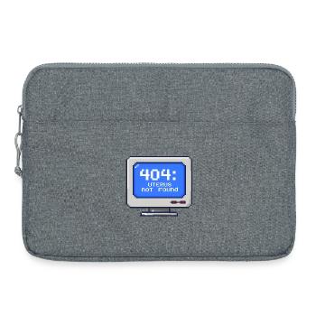 404: Uterus Not Found - 8-Bit Pixel - Laptop bag 15" - heather grey - Front
