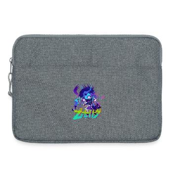 Neon_Oni_Cyberpunk - Sacoche pour ordinateur portable 15 pouces - gris chiné - Devant