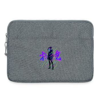 Neon_Tech_Streetwear - Laptoptasche 15" - Grau meliert - Vorne