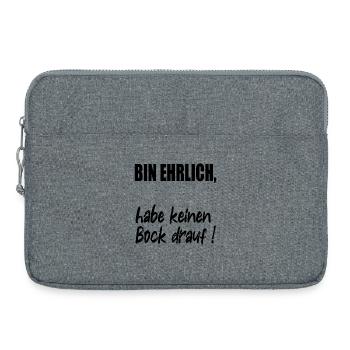 HONESTY NO DESIRE - Laptop bag 15" - heather grey - Front