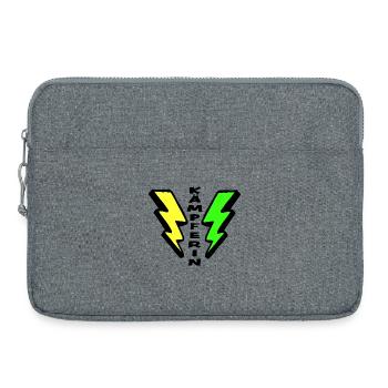 Porte-bonheur : Combattante - Sacoche pour ordinateur portable 15 pouces - gris chiné - Devant