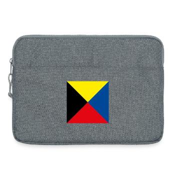 I_Require_A_Tug_Flag - Laptop bag 15" - heather grey - Front