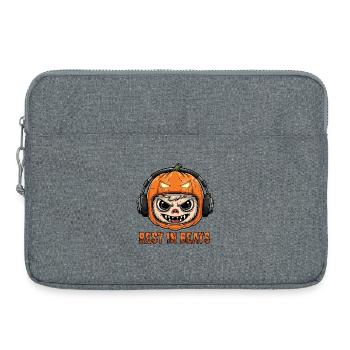 Citrouille DJ Monkey Rest Beats - Sacoche pour ordinateur portable 15 pouces - gris chiné - Devant