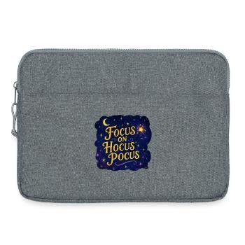 Focus on Hocus Pocus – Magic Witch Spell Design - Laptop bag 15" - heather grey - Front