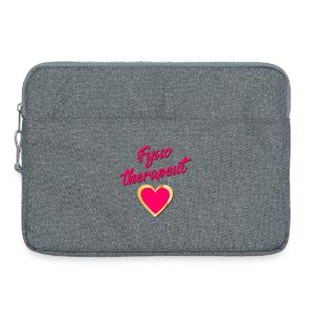 Kinésithérapeute - Sacoche pour ordinateur portable 15 pouces - gris chiné - Devant
