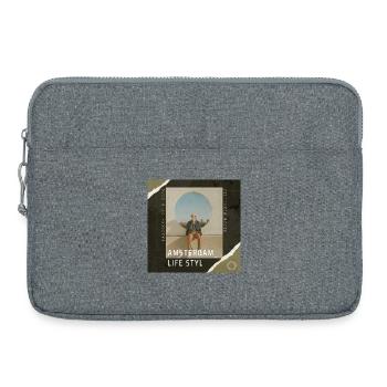 Style de vie à Amsterdam - Sacoche pour ordinateur portable 15 pouces - gris chiné - Devant