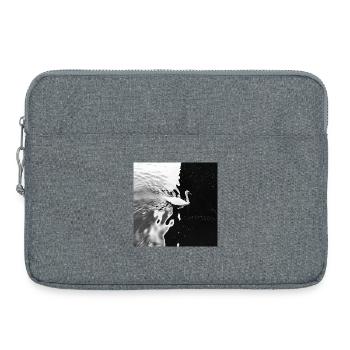 De la lumière aux ténèbres - Sacoche pour ordinateur portable 15 pouces - gris chiné - Devant