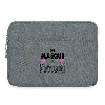 Lacking Thoughtfulness - Laptop bag 15" - heather grey - Front