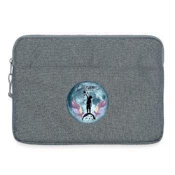Dream – Greifen Sie nach den Sternen - Laptoptasche 15" - Grau meliert - Vorne