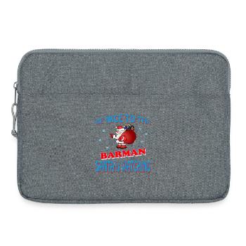 BARMAN DU PÈRE NOËL - Sacoche pour ordinateur portable 15 pouces - gris chiné - Devant