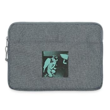 Rauchender Engel - Laptoptasche 15" - Grau meliert - Vorne
