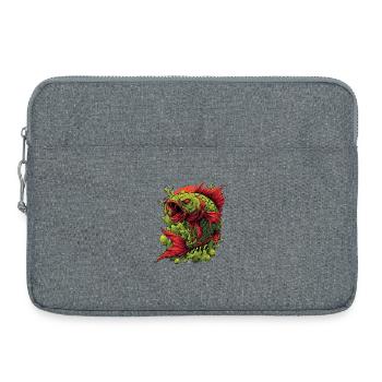 Emerald Koi Fury Splash - Laptop bag 15" - heather grey - Front