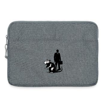 Rat as a pet - Laptop bag 15" - heather grey - Front