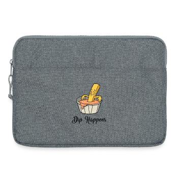 Dip Happens – Relax Pommes - Laptoptasche 15" - Grau meliert - Vorne