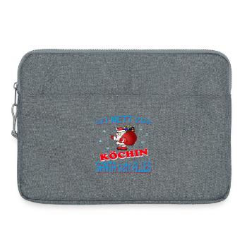 PÈRE NOËL COOK - Sacoche pour ordinateur portable 15 pouces - gris chiné - Devant