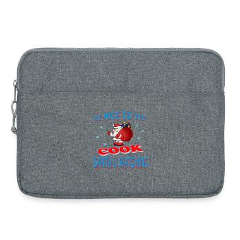 PÈRE NOËL COOK - Sacoche pour ordinateur portable 15 pouces - gris chiné - Devant