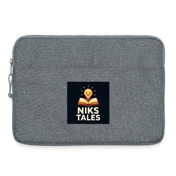 Niks Tales Lightbook - Laptoptasche 15" - Grau meliert - Vorne