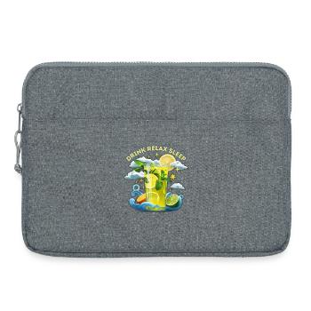 Boire Se détendre Dormir ! Dormez bien ! Minéraux! - Sacoche pour ordinateur portable 15 pouces - gris chiné - Devant