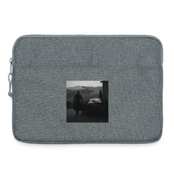 Remember who you wanted to be - Laptop bag 15" - heather grey - Front