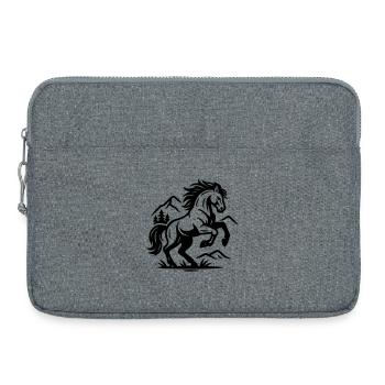 Cheval - Sacoche pour ordinateur portable 15 pouces - gris chiné - Devant