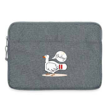 BOWLING LUSTIGE GANS - Laptoptasche 15" - Grau meliert - Vorne