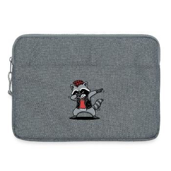 Punk Rock Raccoon – DAB Move in Comic Style - Laptop bag 15" - heather grey - Front