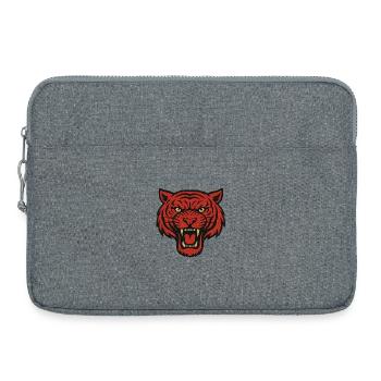 Rugissement du tigre rouge - Sacoche pour ordinateur portable 15 pouces - gris chiné - Devant