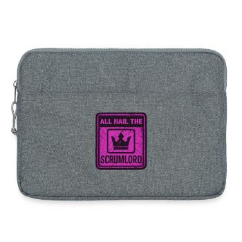 Tous saluent le Scrumlord - Sacoche pour ordinateur portable 15 pouces - gris chiné - Devant