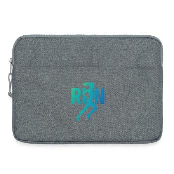 Beautiful female athlete - Laptop bag 15" - heather grey - Front