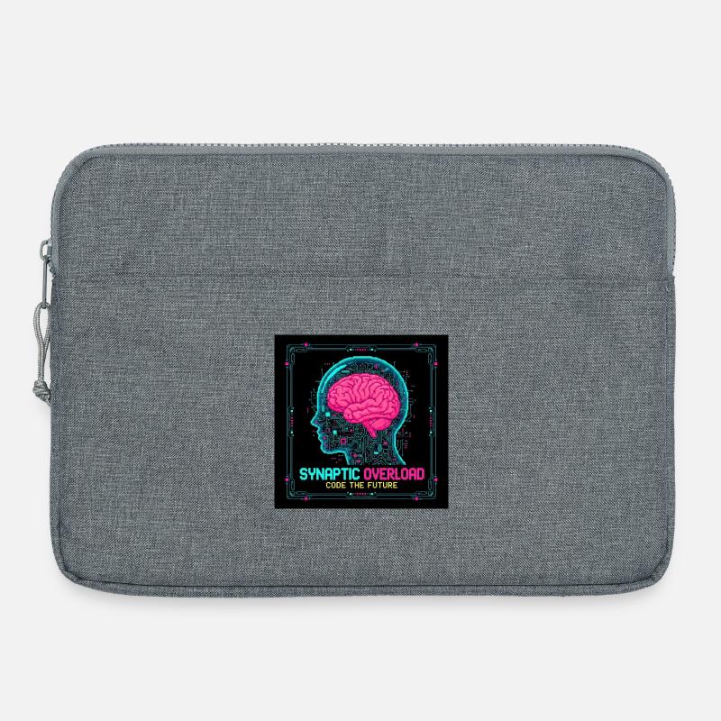 Synaptic Overload Neon Brain - Laptoptasche 15" - Grau meliert