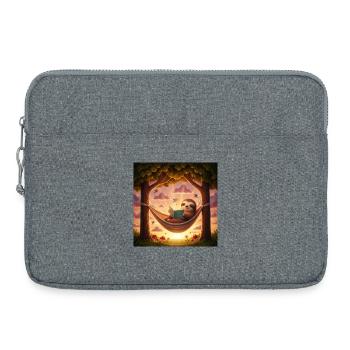 Relaxation Level: Sloth - Laptop bag 15" - heather grey - Front