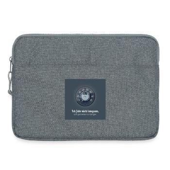 Je ne conduis pas lentement, je profite juste plus longtemps - Sacoche pour ordinateur portable 15 pouces - gris chiné - Devant