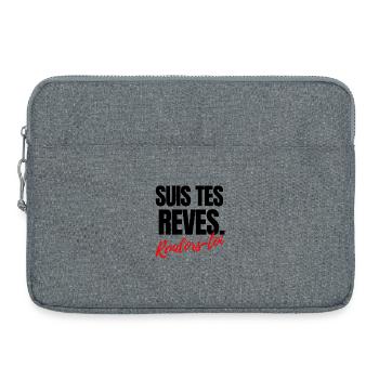 Follow your dreams, go back to sleep - Laptop bag 15" - heather grey - Front