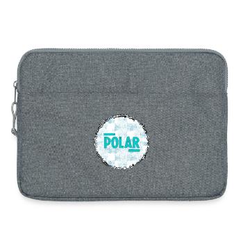 Polar Block Pattern - Laptop bag 15" - heather grey - Front