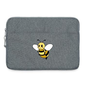 Cute Bee T-Shirt Funny Design Beekeeper - Laptop bag 15" - heather grey - Front