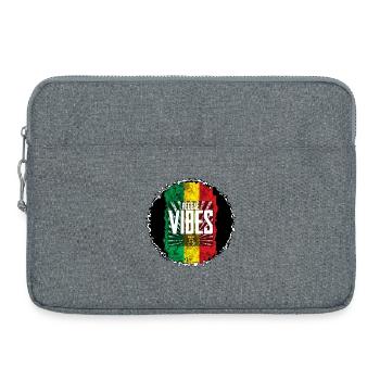 Drapeau Reggae Vibes - Sacoche pour ordinateur portable 15 pouces - gris chiné - Devant