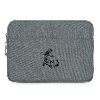 Gecko léopard - Sacoche pour ordinateur portable 15 pouces - gris chiné - Devant