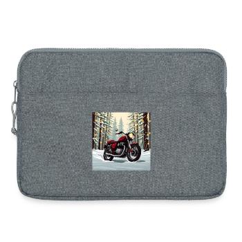 Ride Into Winter - Laptop bag 15" - heather grey - Front