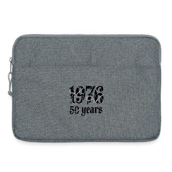 Est1993 59 Jahre Stacheldraht - Laptoptasche 15" - Grau meliert - Vorne
