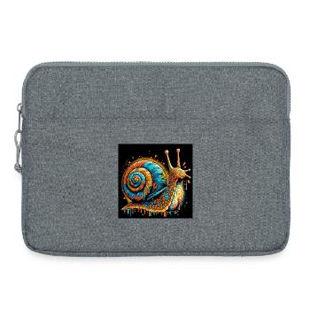 Schnecke - Laptoptasche 15" - Grau meliert - Vorne