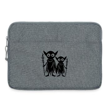 Goblin Orc Fantasy - Laptop bag 15" - heather grey - Front