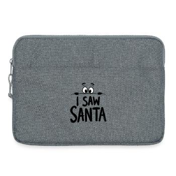 J’ai vu le Père Noël - Sacoche pour ordinateur portable 15 pouces - gris chiné - Devant
