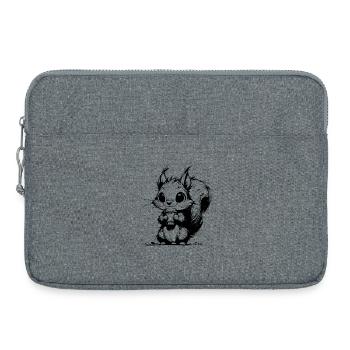 Habitants de la forêt avec du café à la lisière de la forêt « Kaffeeklatsch » - Sacoche pour ordinateur portable 15 pouces - gris chiné - Devant