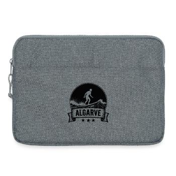 Algarve Surfer Surfen Wellenreiten in Portugal - Laptoptasche 15" - Grau meliert - Vorne