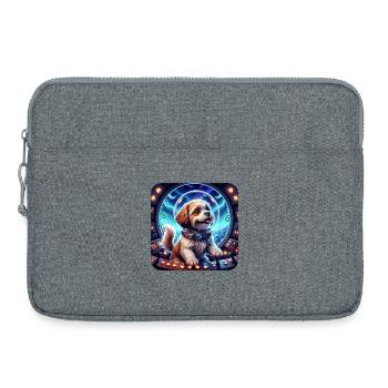 Petit Cosmique dans la capsule spatiale - Sacoche pour ordinateur portable 15 pouces - gris chiné - Devant